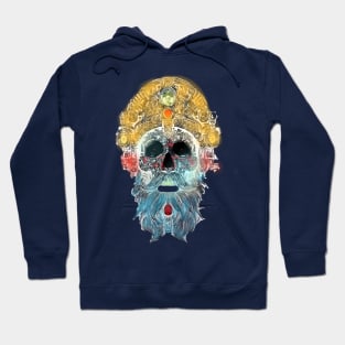 Royal  Regalia: A Bejeweled Skull with Attitude Hoodie